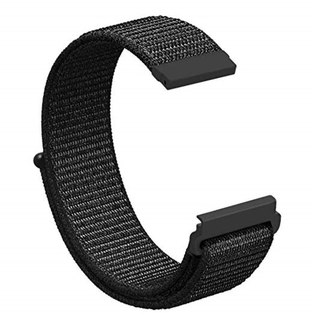 Bracelet en nylon Huawei Watch GT/GT 2 46mm/GT 2 Pro Noir