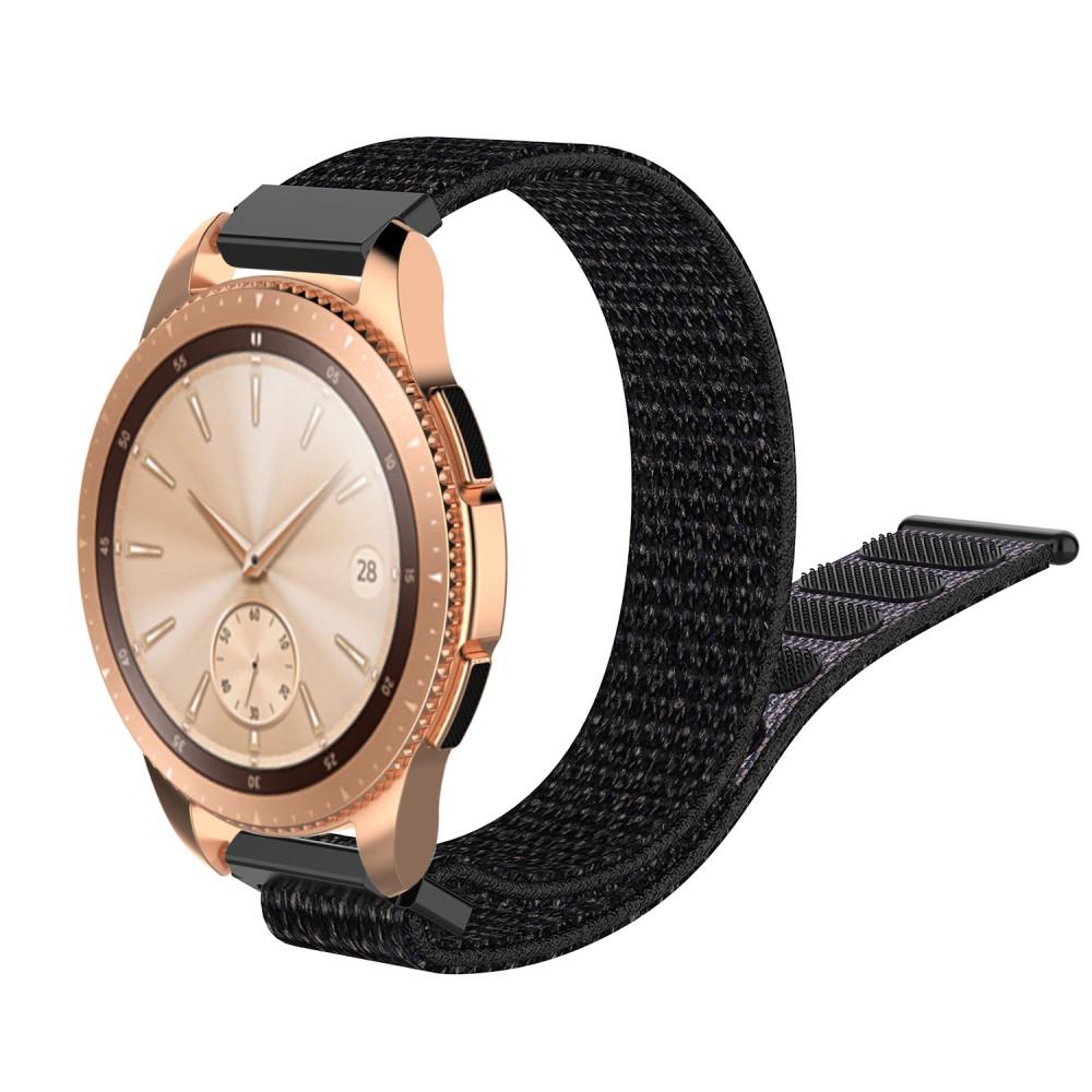 Bracelet en nylon Samsung Galaxy Watch 42mm/Watch Active Noir