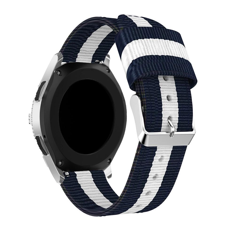 Bracelet en nylon Huawei Watch GT 4 46mm, bleu/blanc