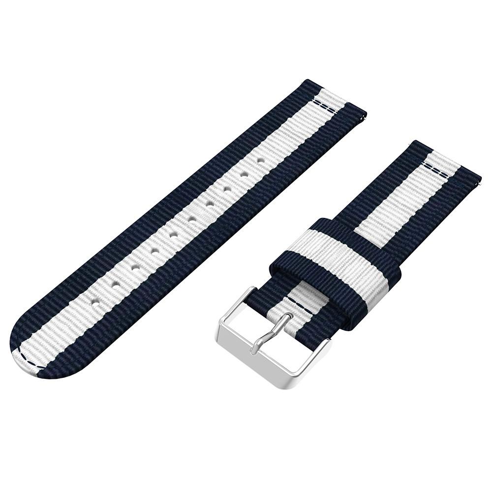 Bracelet en nylon Amazfit GTR 4, bleu/blanc