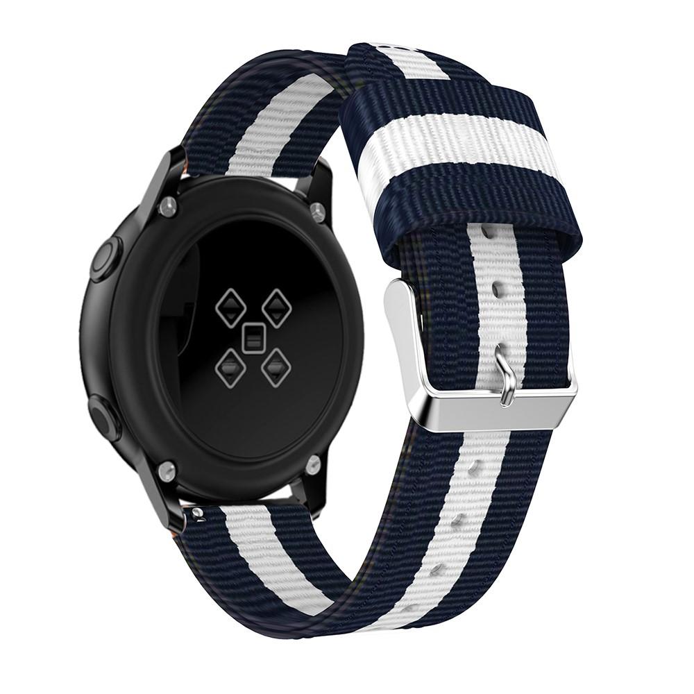 Bracelet en nylon Samsung Galaxy Watch Active Blanc