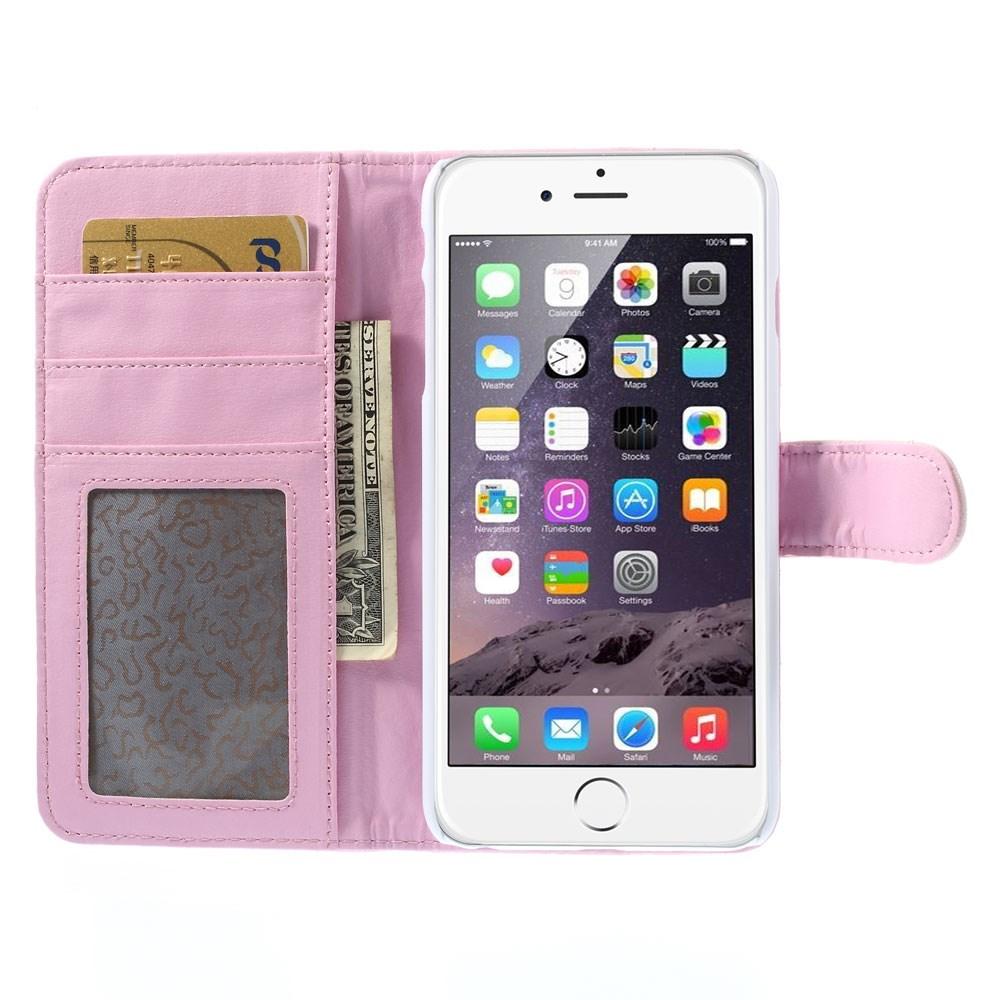 Étui portefeuille iPhone 6/6S Matelassé Rose