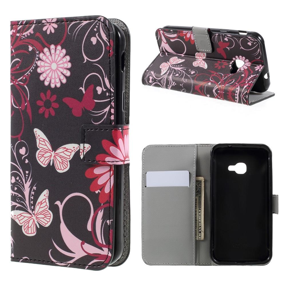 Étui portefeuille Samsung Galaxy Xcover 4/4s Papillon noir