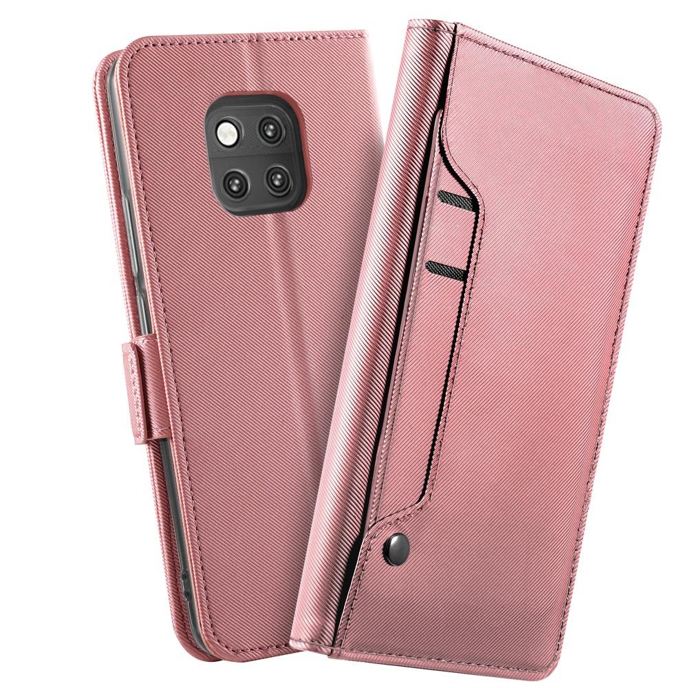 Étui portefeuille Miroir Huawei Mate 20 Pro Pink Gold