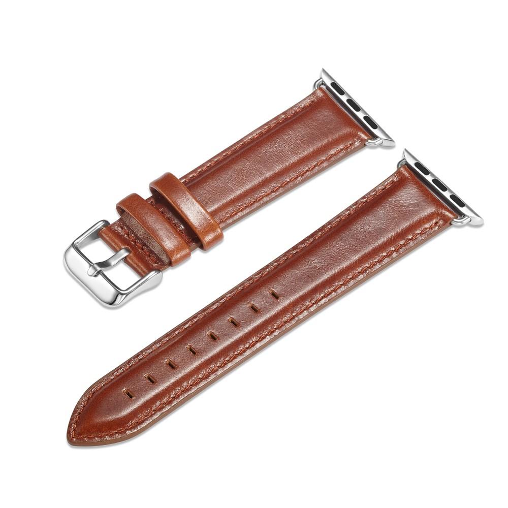 Bracelet en cuir Premium Apple Watch Ultra 49mm, Cognac