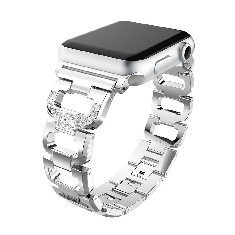 Bracelet Rhinestone Apple Watch Ultra 2 49mm, argent