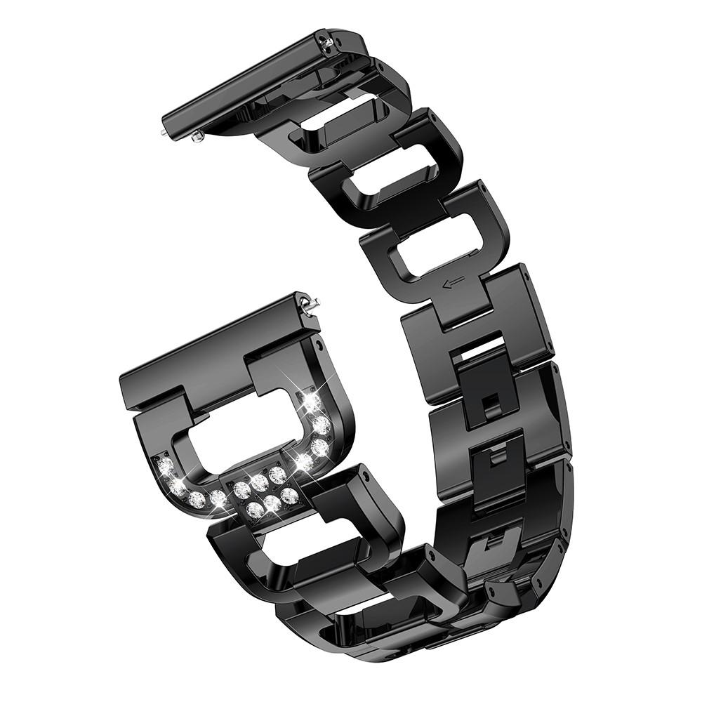 Bracelet Rhinestone Withings Steel HR 40mm, noir