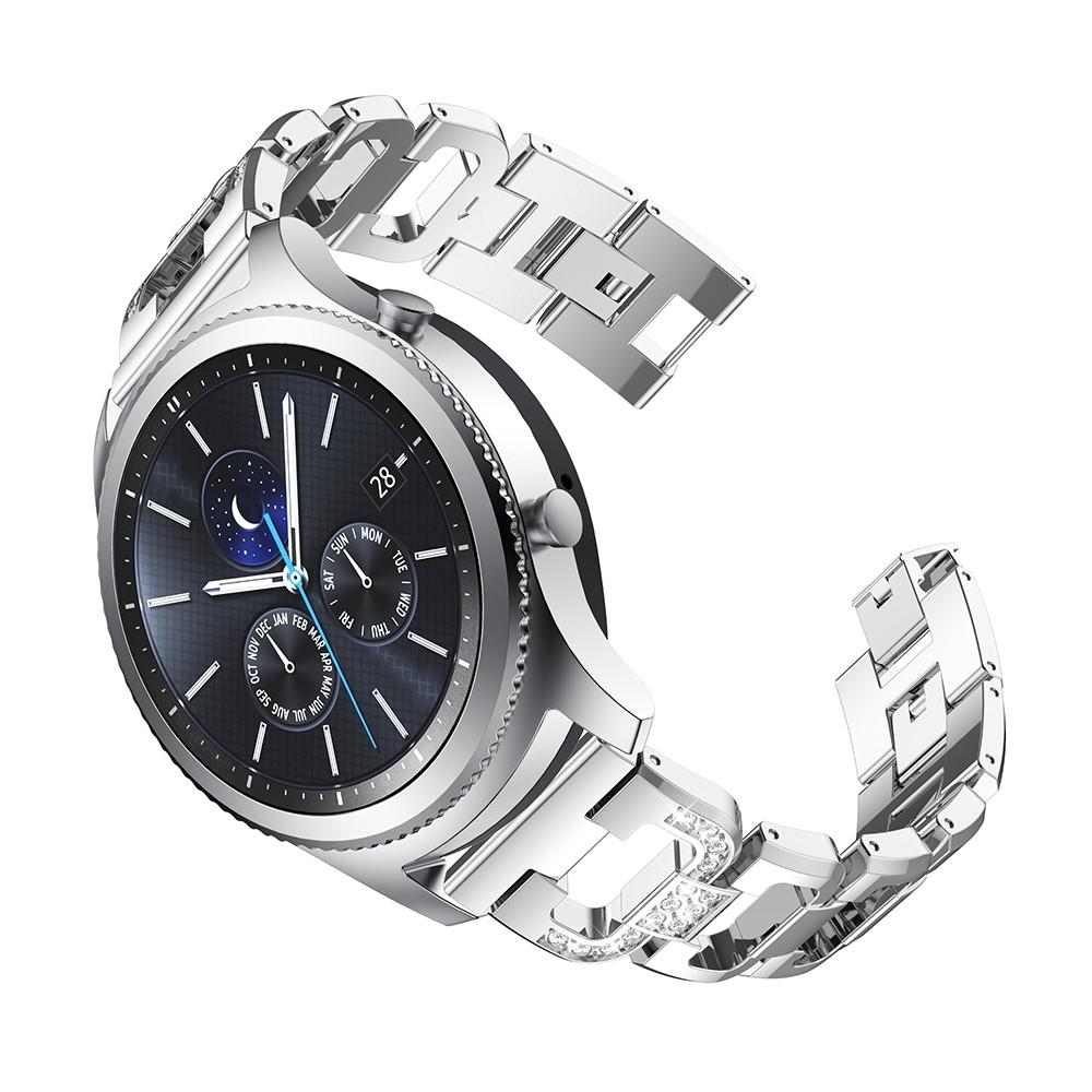 Bracelet Rhinestone Samsung Galaxy Watch 46mm/Gear S3 Argent
