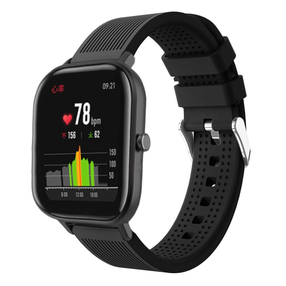 Bracelet en silicone pour Xiaomi Amazfit GTS, noir