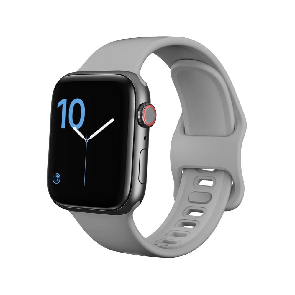 Bracelet en silicone pour Apple Watch 41mm Series 7, gris