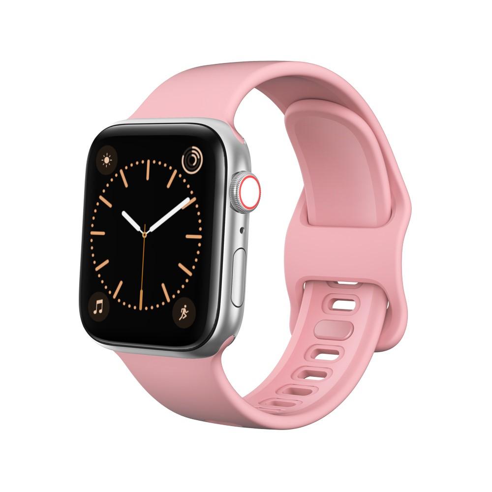 Bracelet en silicone pour Apple Watch Series 8 41mm, Rose
