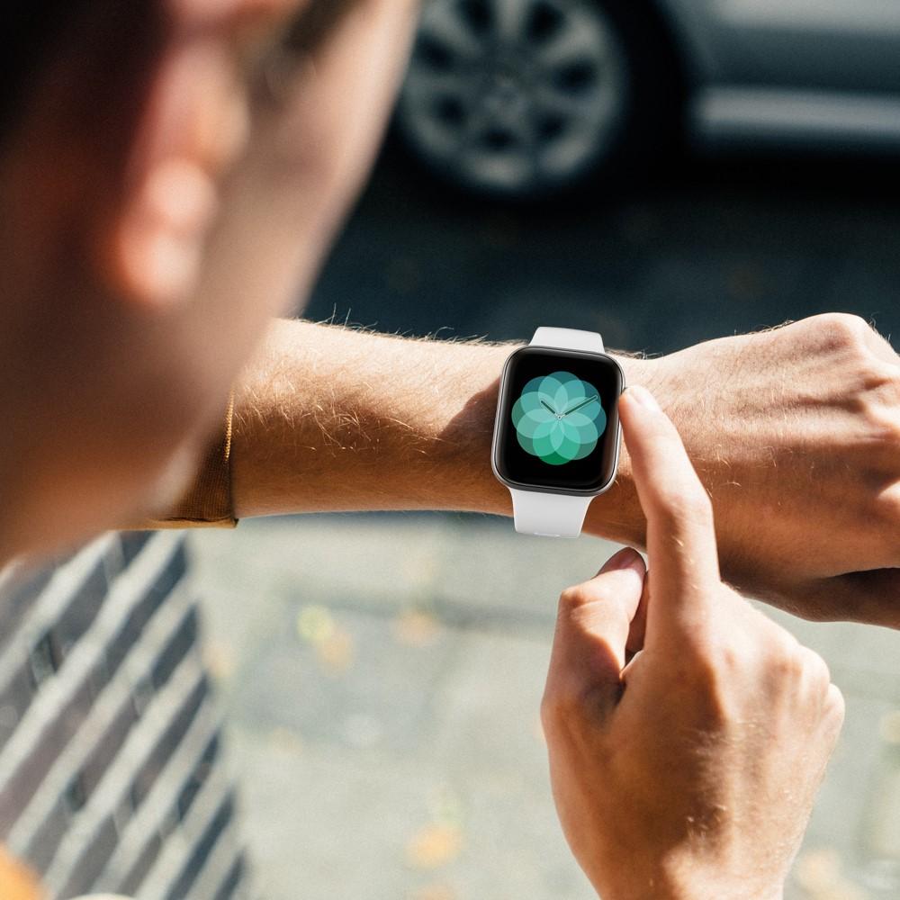 Bracelet en silicone pour Apple Watch 40mm, blanc