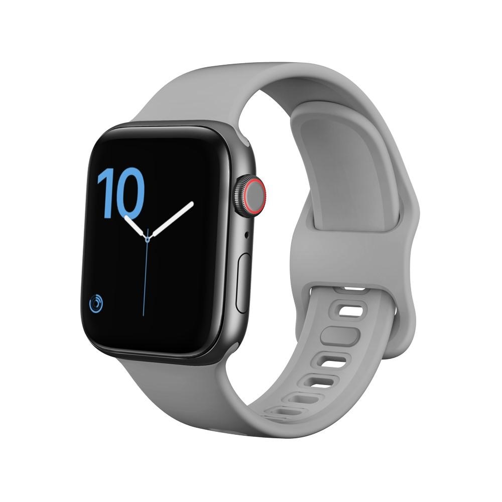 Bracelet en silicone pour Apple Watch 44mm, gris
