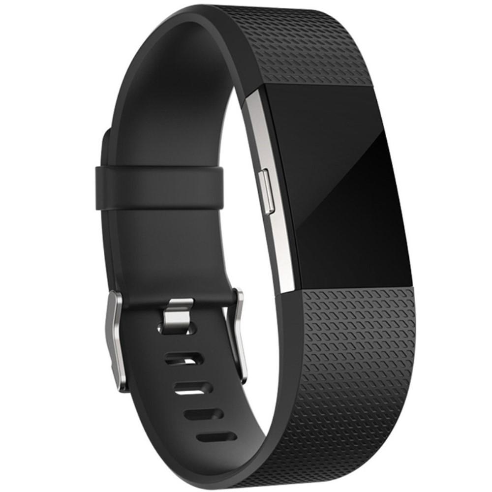 Bracelet en silicone pour Fitbit Charge 2, noir