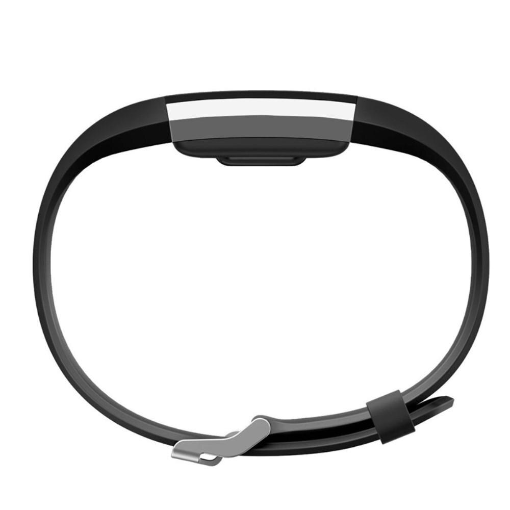Bracelet en silicone pour Fitbit Charge 2, Noir