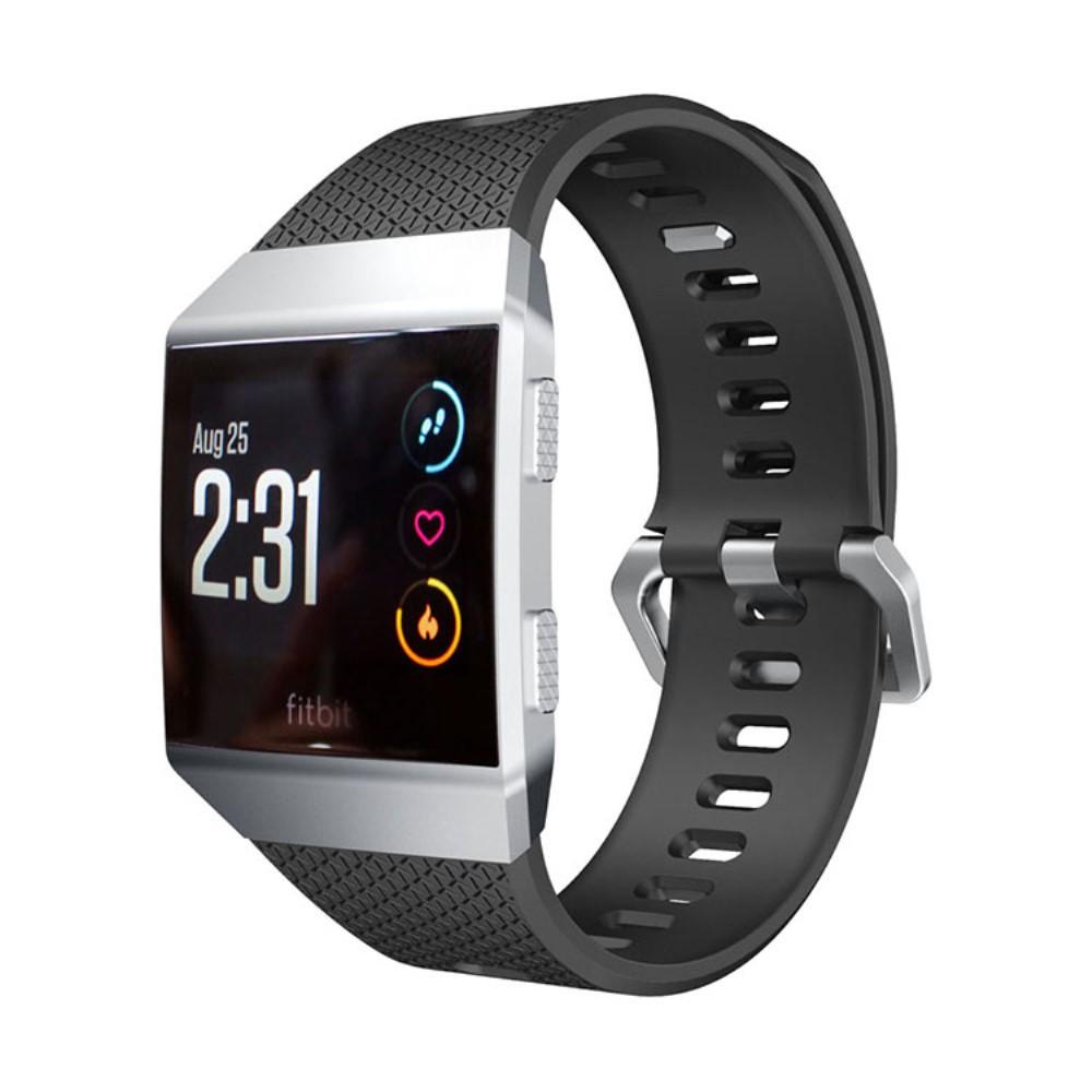 Bracelet en silicone pour Fitbit Ionic, noir