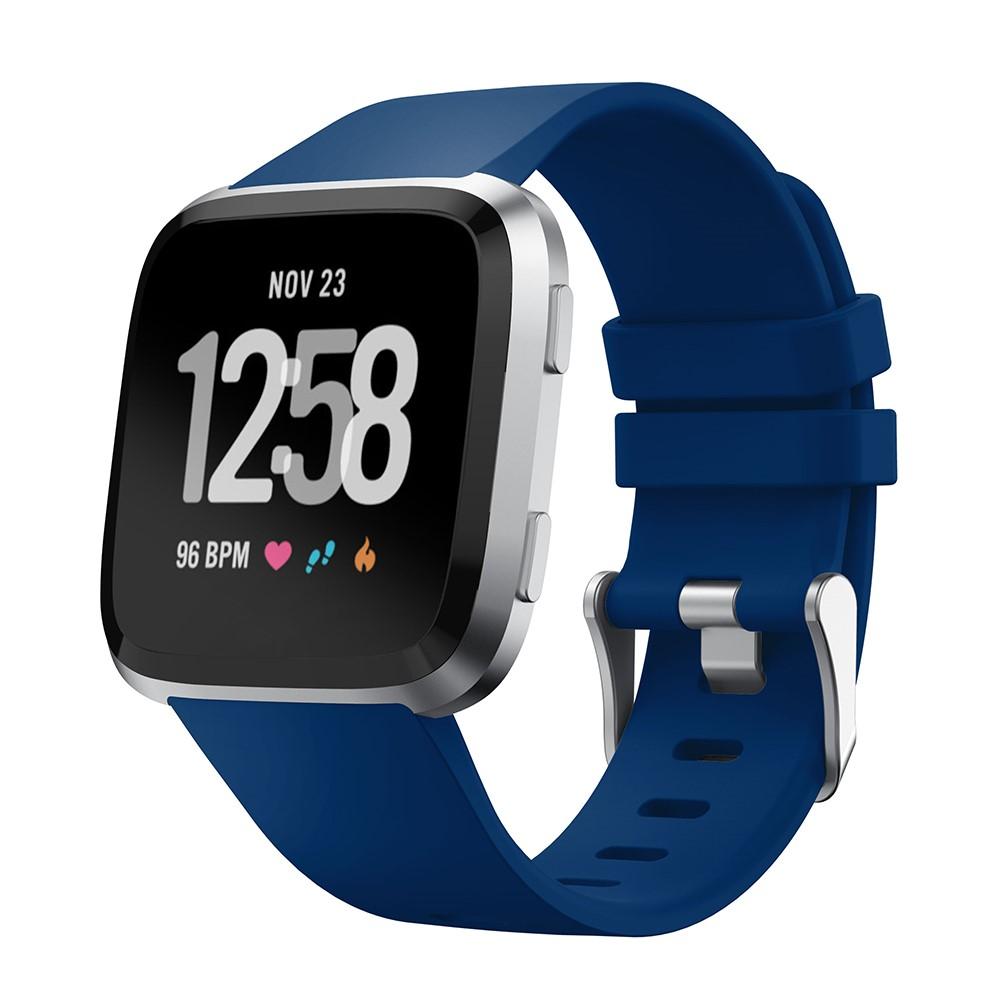 Bracelet en silicone pour Fitbit Versa/Versa 2, bleu