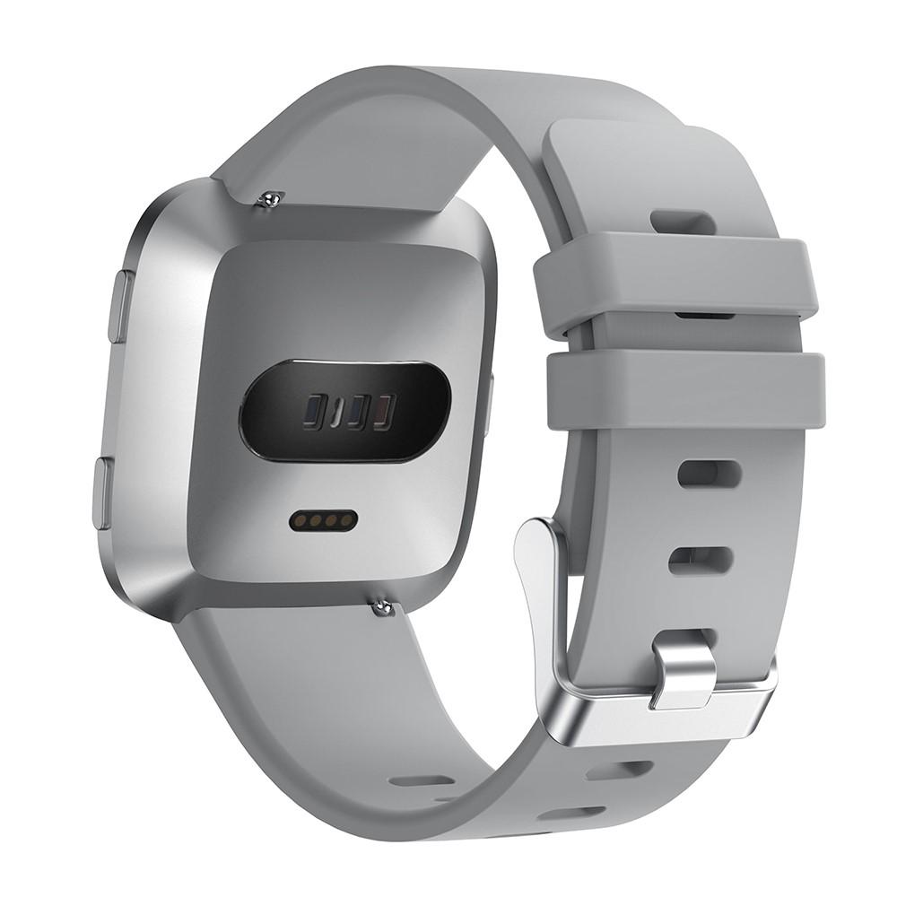 Bracelet en silicone pour Fitbit Versa/Versa 2, Gris
