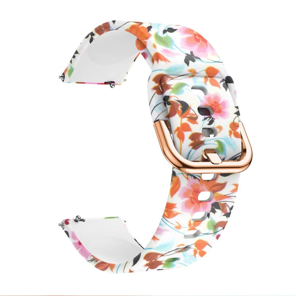 Bracelet en silicone pour Withings Scanwatch Horizon, Fleurs