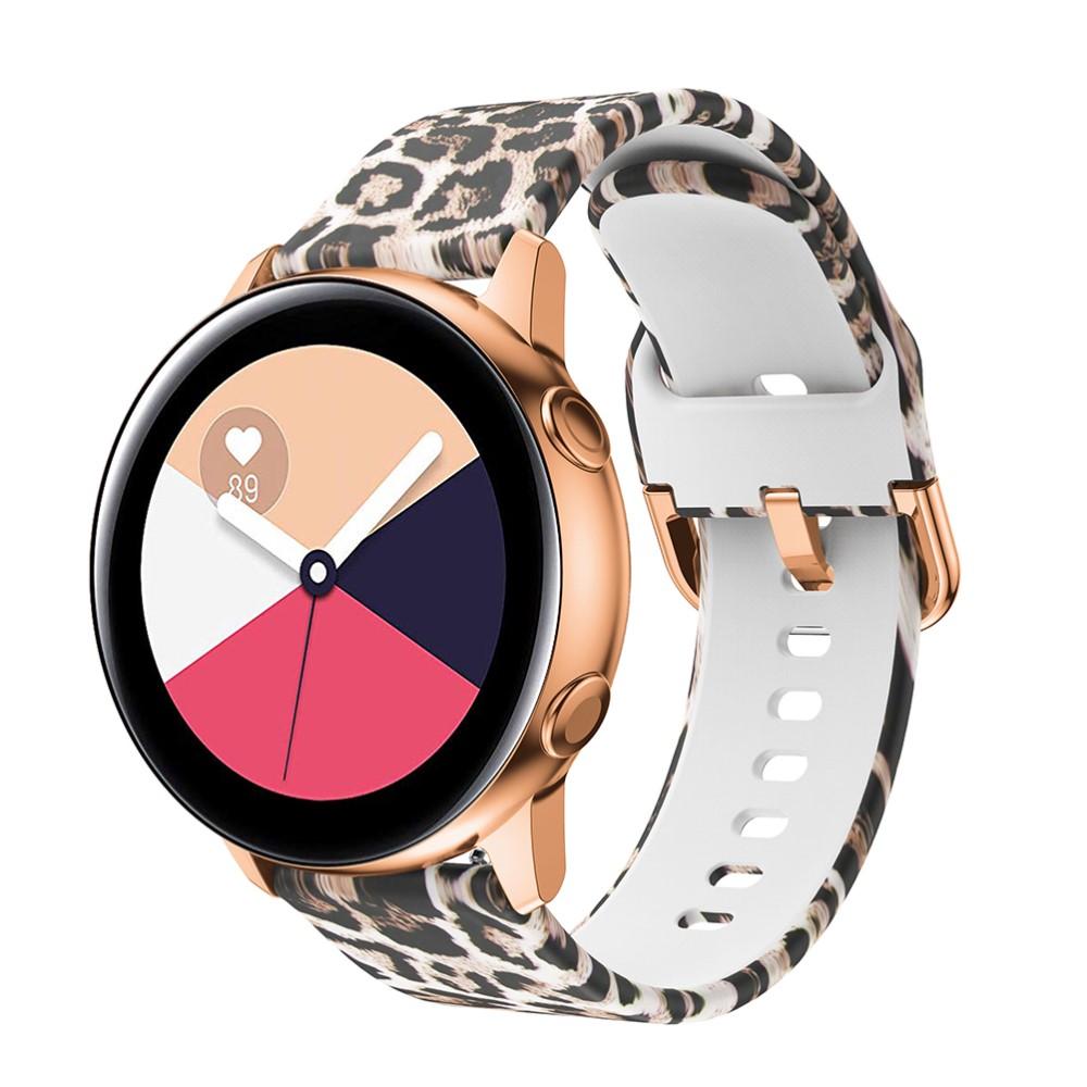 Bracelet en silicone pour Samsung Galaxy Watch 42mm/Watch Active, leopard