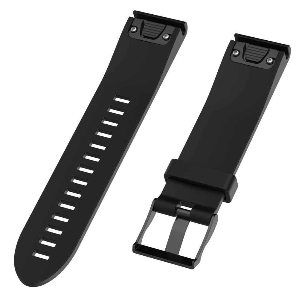 Bracelet en silicone pour Garmin Fenix 5S/5S Plus, noir