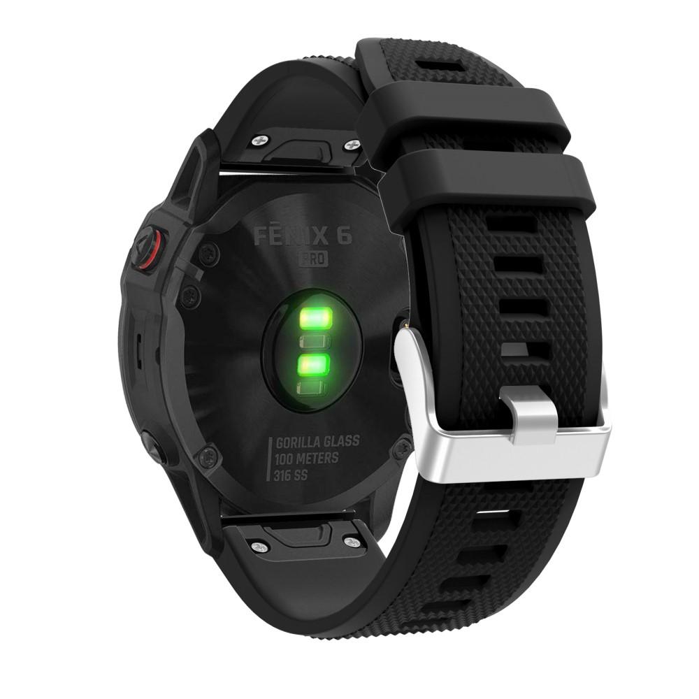Bracelet en silicone pour Garmin Epix Pro 47mm Gen 2, Noir