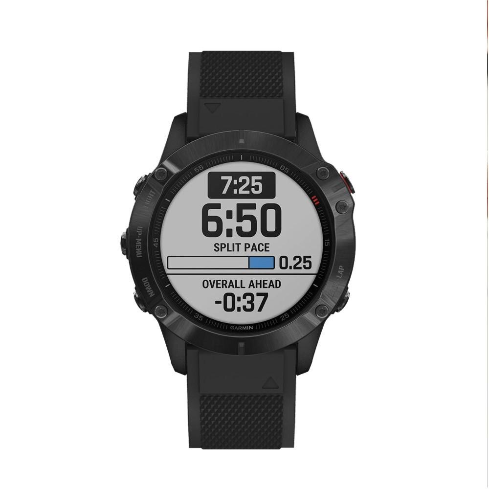 Bracelet en silicone pour Garmin Epix Pro 47mm Gen 2, Noir