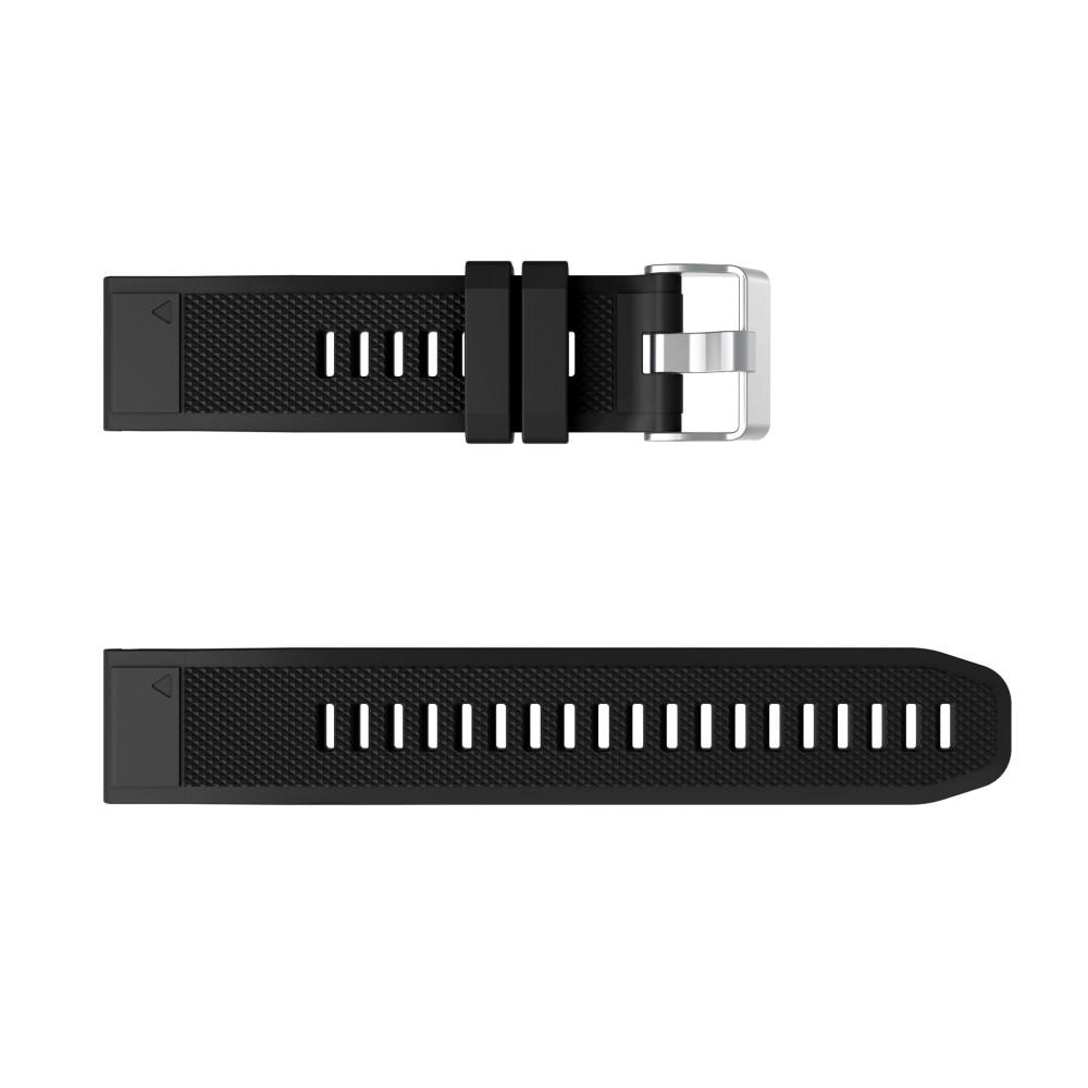 Bracelet en silicone pour Garmin Fenix 6, noir