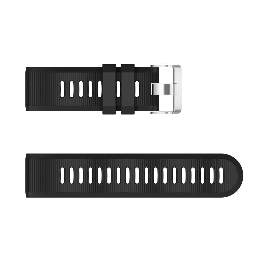 Bracelet en silicone pour Garmin Fenix 5X Plus/Fenix 5X, Noir