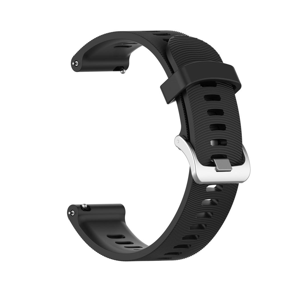 Bracelet en silicone pour Garmin Forerunner 245, Noir