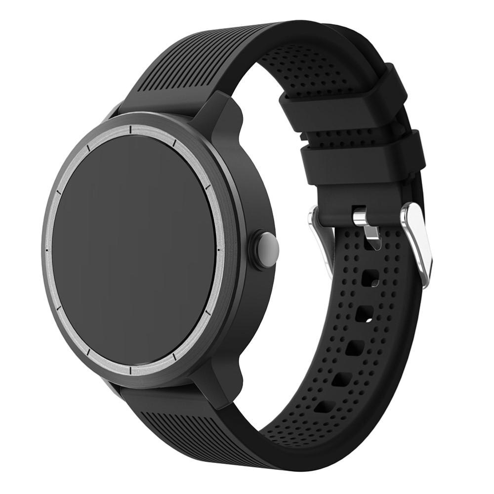 Bracelet en silicone pour Garmin Vivoactive 3, noir