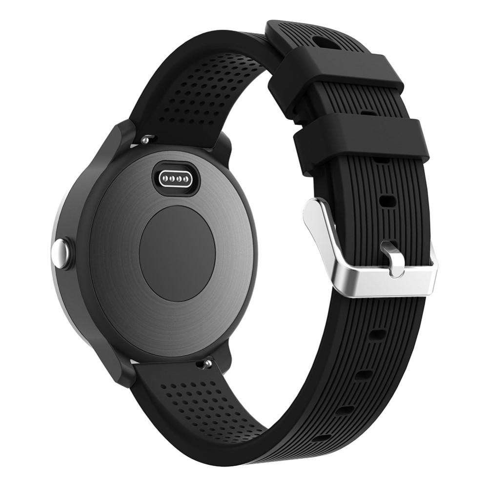Bracelet en silicone pour Garmin Vivoactive 3, Noir