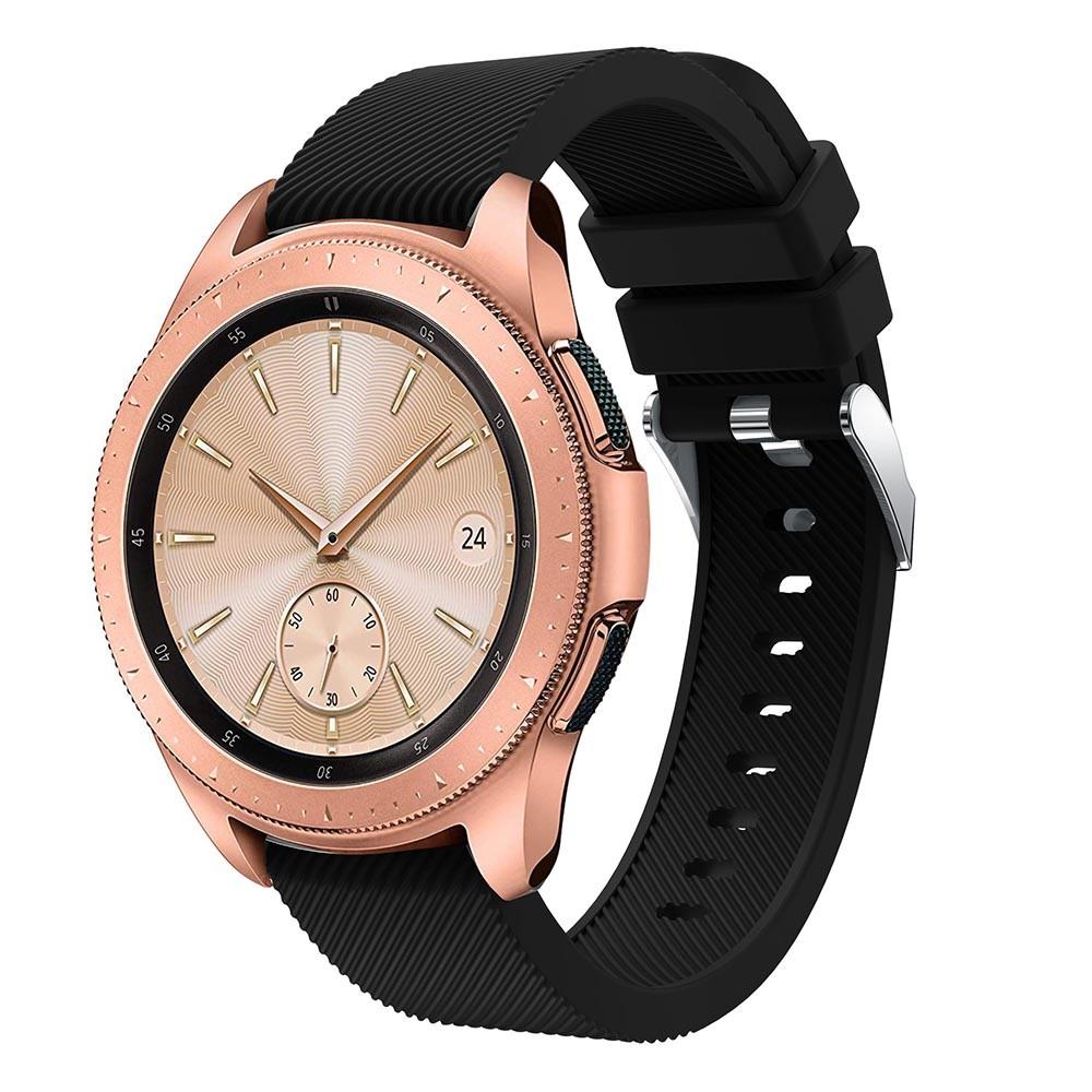 Bracelet en silicone pour Samsung Galaxy Watch 42mm, Noir