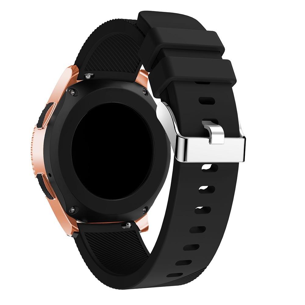 Bracelet en silicone pour Samsung Galaxy Watch 42mm, Noir
