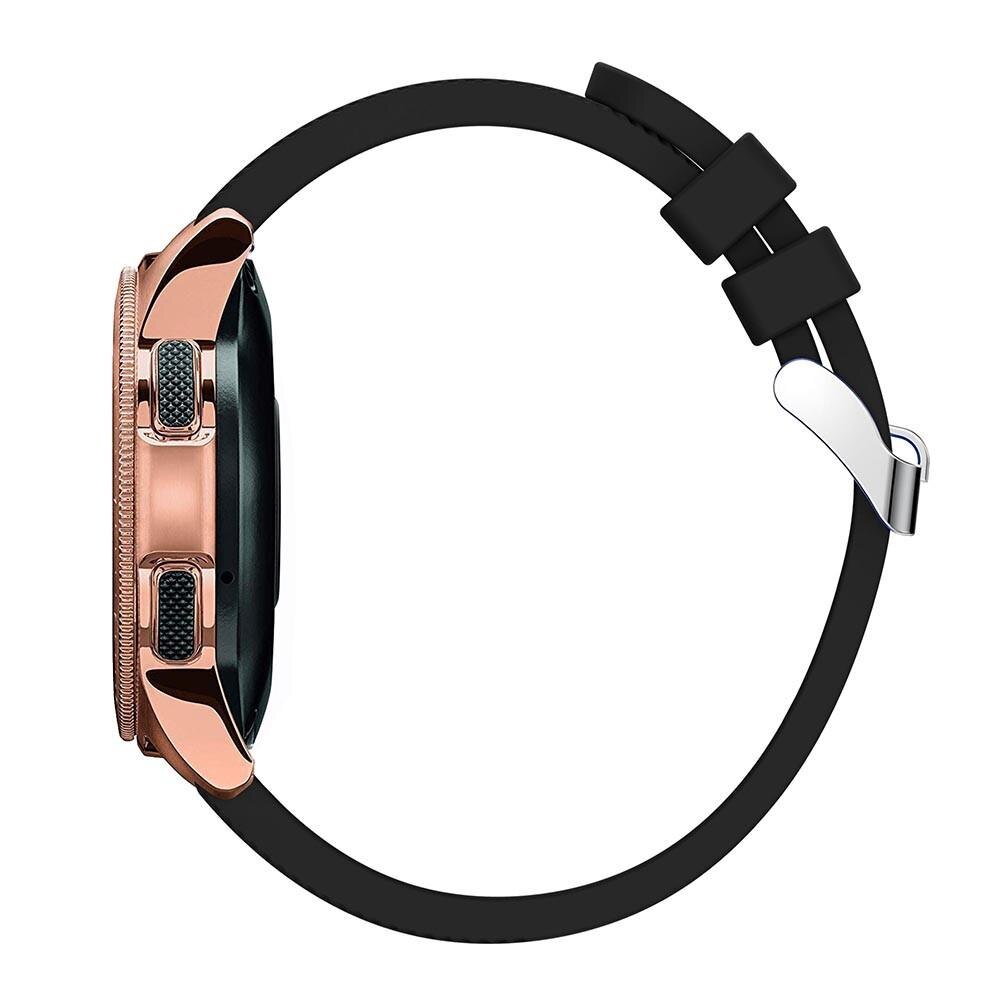 Bracelet en silicone pour Samsung Galaxy Watch 42mm, Noir