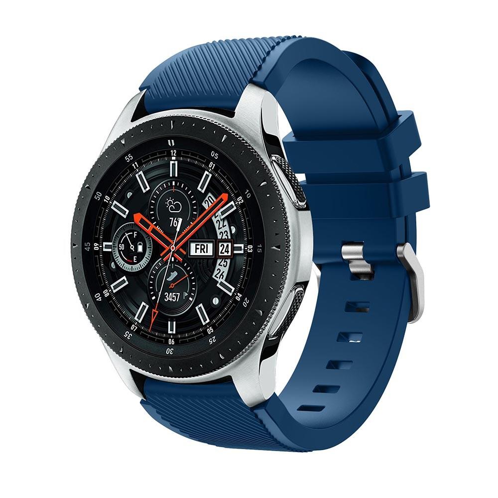 Bracelet en silicone pour Samsung Galaxy Watch 46mm, bleu