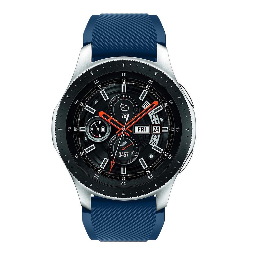 Bracelet en silicone pour Samsung Galaxy Watch 46mm, bleu