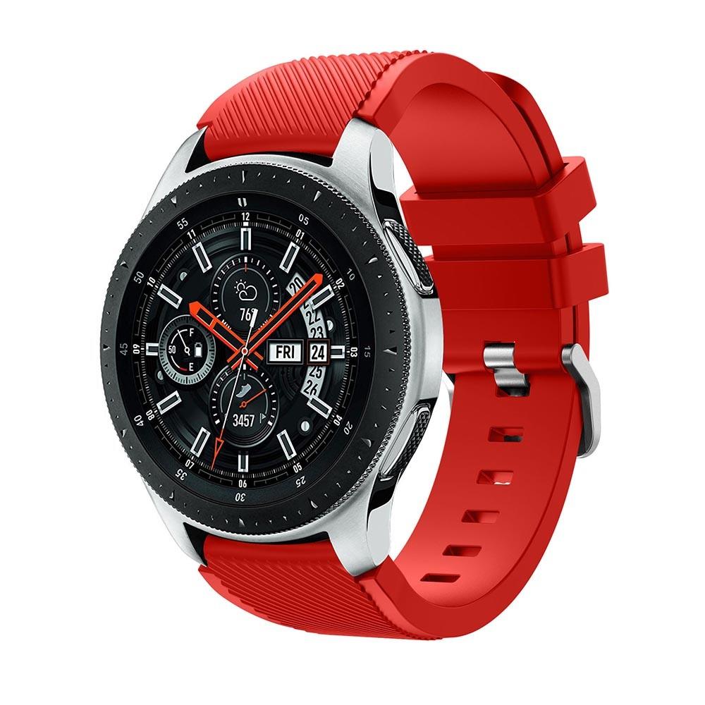Bracelet en silicone pour Samsung Galaxy Watch 46mm, Rouge