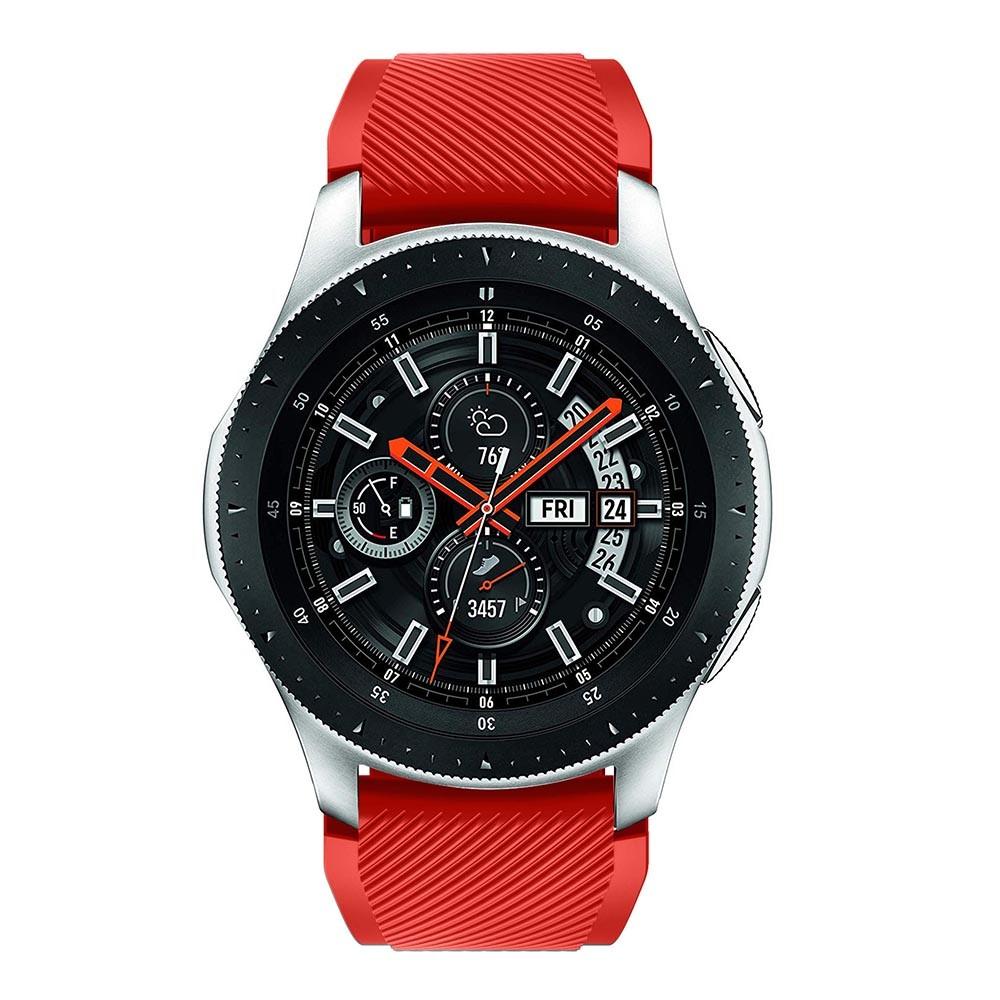 Bracelet en silicone pour Samsung Galaxy Watch 46mm, rouge