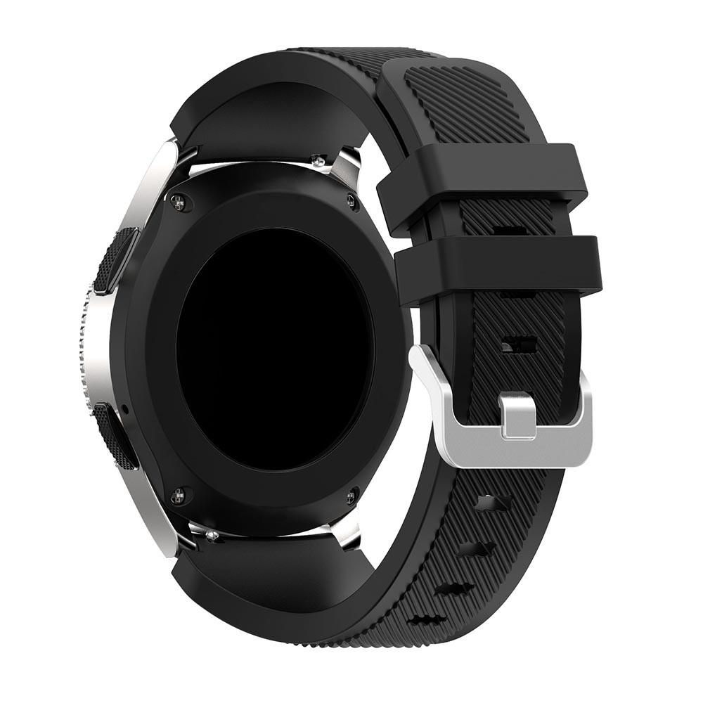 Bracelet en silicone pour Samsung Galaxy Watch 46mm, noir