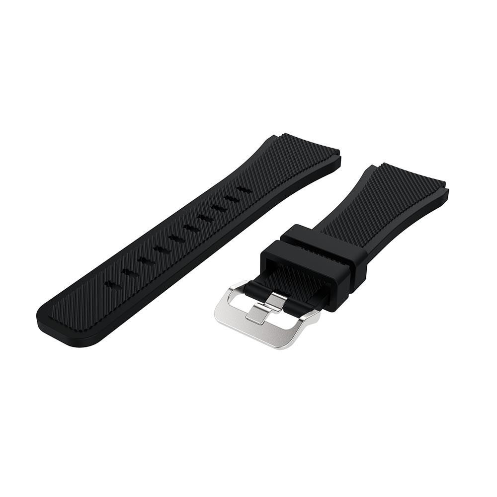 Bracelet en silicone pour Samsung Galaxy Watch 46mm, noir