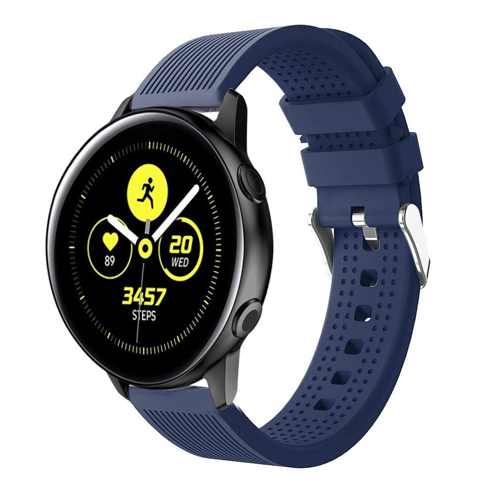 Bracelet en silicone pour Samsung Galaxy Watch Active, bleu