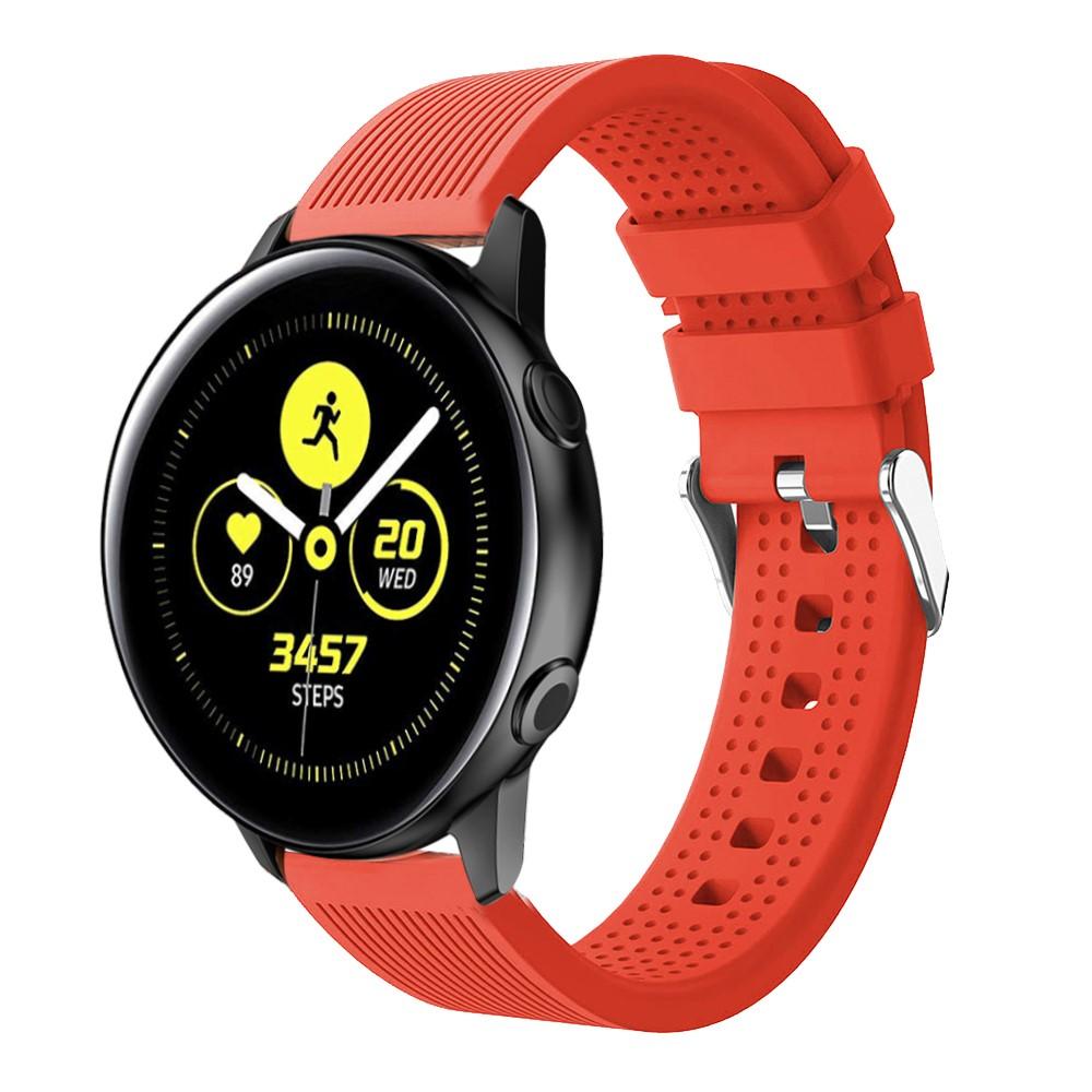 Bracelet en silicone pour Samsung Galaxy Watch 42mm/Watch Active, rouge