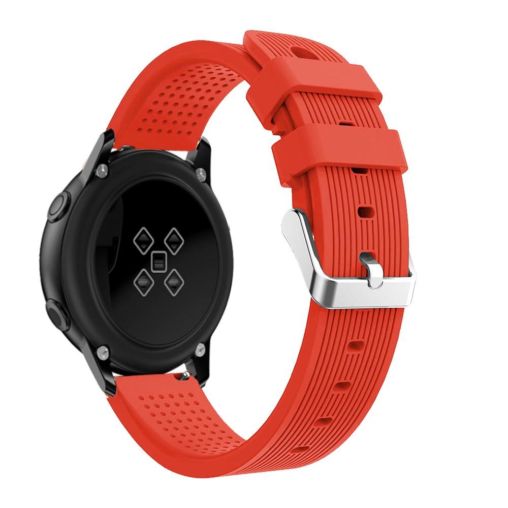 Bracelet en silicone pour Samsung Galaxy Watch 42mm/Watch Active, rouge