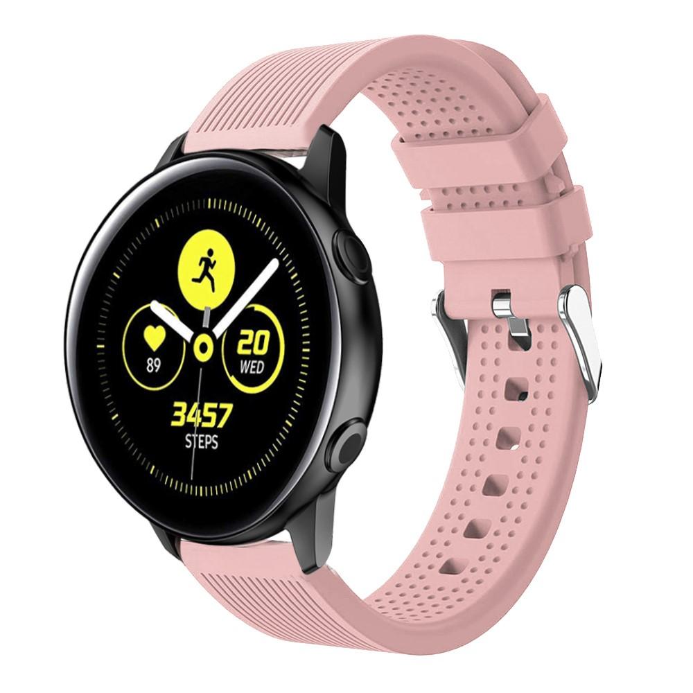 Bracelet en silicone pour Samsung Galaxy Watch Active, rose