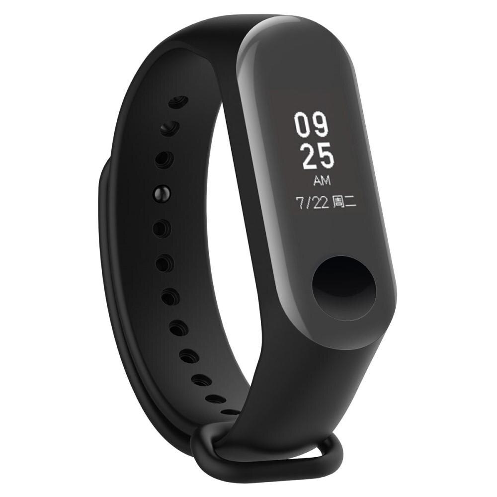 Bracelet en silicone pour Xiaomi Mi Band 2, noir