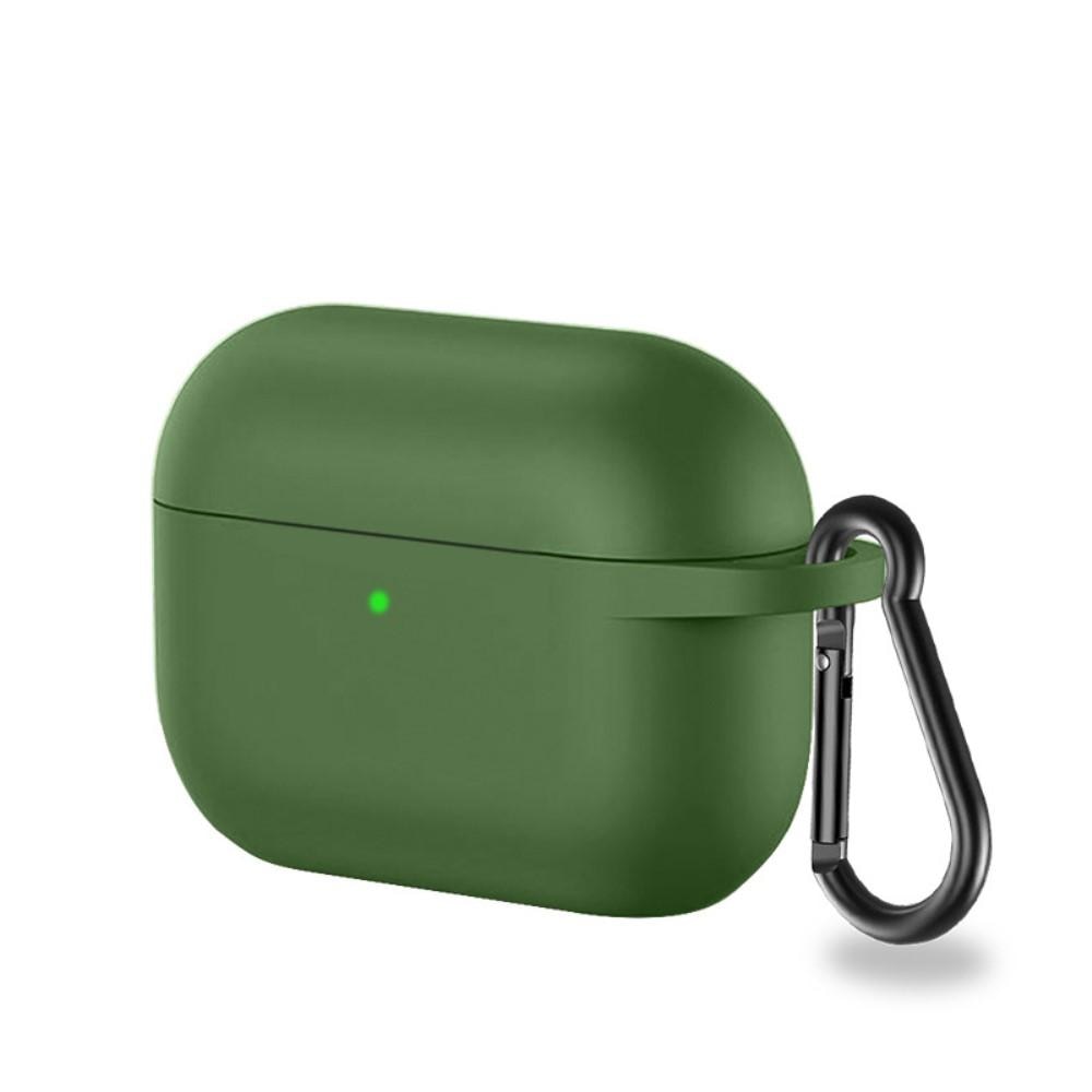 Coque en silicone avec mousqueton AirPods Pro Vert