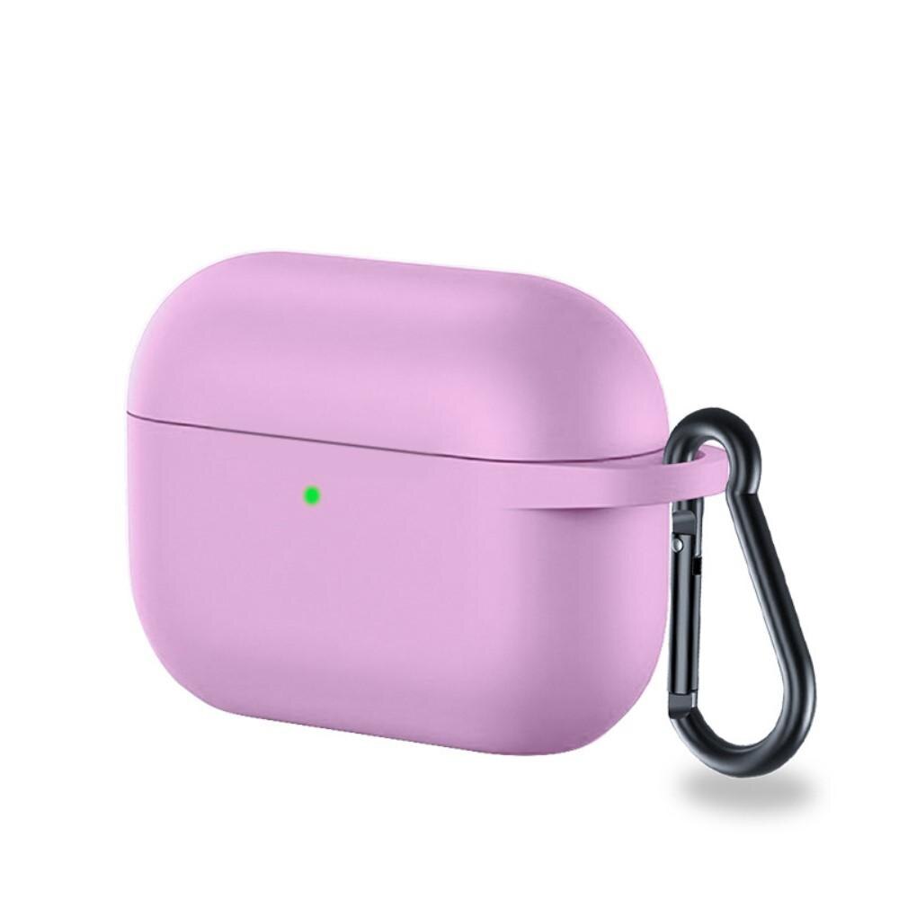 Coque en silicone avec mousqueton AirPods Pro Violet