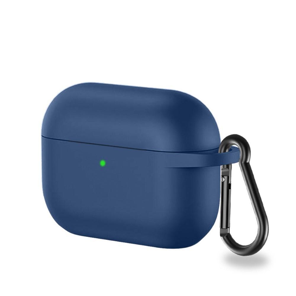 Coque en silicone avec mousqueton AirPods Pro Bleu marine