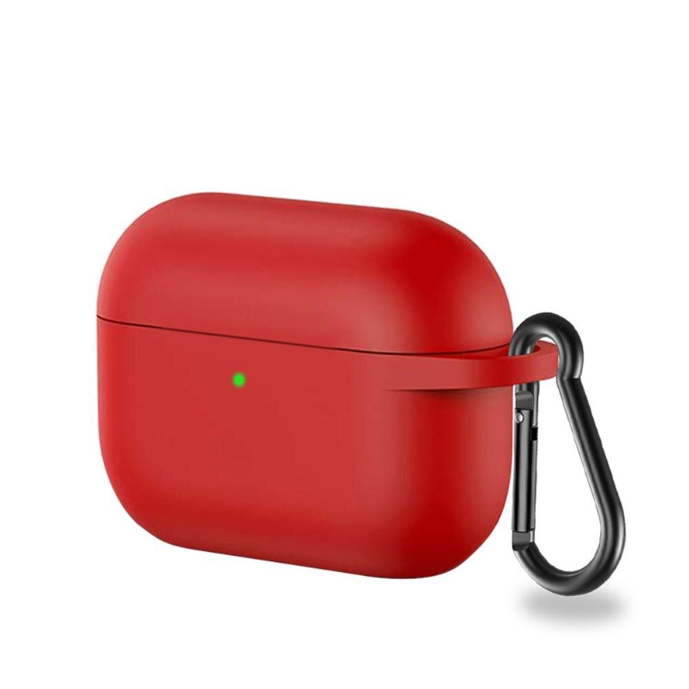 Coque en silicone avec mousqueton AirPods Pro Rouge